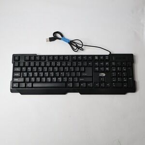 AST Wired USB Keyboard Black Full Size Ergonomic‎ Design